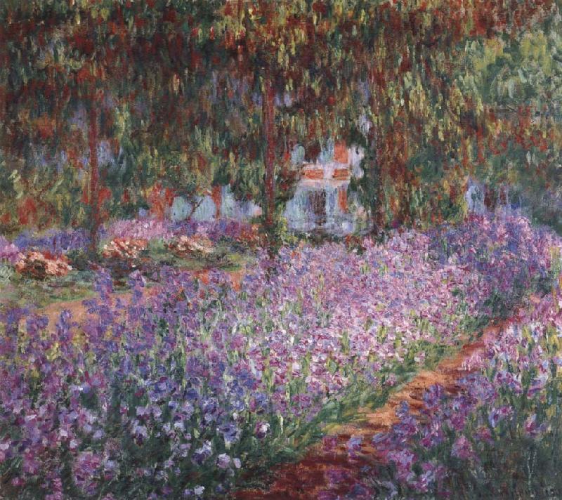 Claude Monet Monet-s Garden the Irises oil painting picture